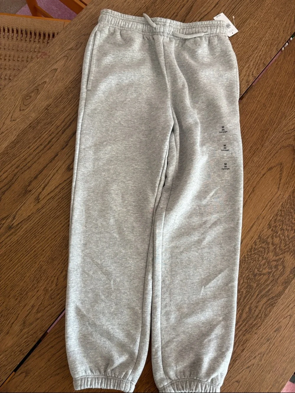 GAP Kids Full Length Light Gray Kids Jogger Sweatpants with Drawstring